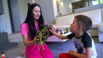 Artem plays hide with Mom - Fun play for Kids