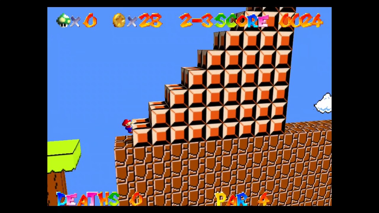 [Longplay Hack] - Super Mario Bros 64 - Mario (Hard Mode) - Nintendo 64  (1080p 60fps)