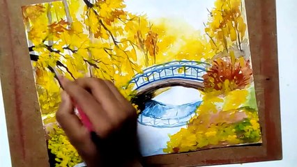 Abstract Nature painting _ Water colour