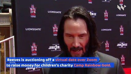 Keanu Reeves Auctioning Zoom Date for Children's Charity