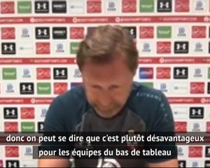 Southampton - Hasenhüttl : "Les petites équipes sont désavantagées par les matches à huis clos"