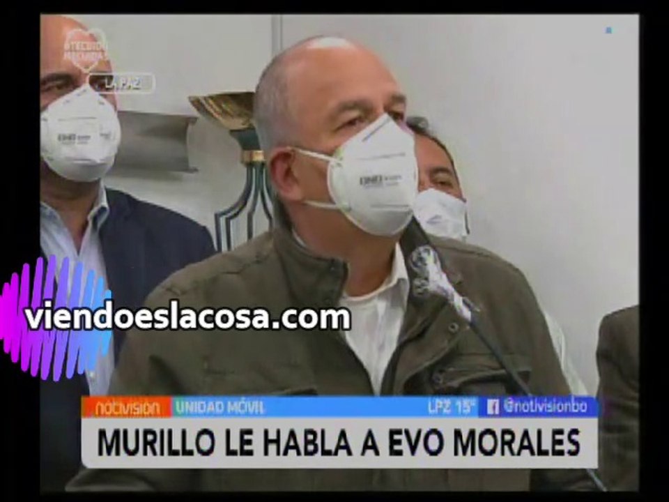 Arturo Murillo a Evo Morales: "Deje de mandar a la muerte a su gente, deje de hacer terrorismo en Bolivia"