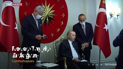 Cumhurbaşkanı Erdoğan, Türkiye'nin BM Daimi Temsilcisi Sinirlioğlu ile görüştü