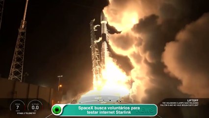 SpaceX busca voluntários para testar internet Starlink