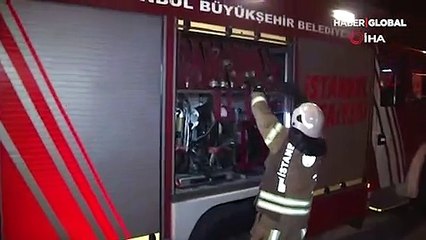 Beş katlı otopark alev alev yandı