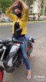 Cute Biker Girl Riya