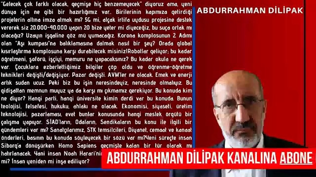 Haykırmak istiyorum kollarımı makas gibi açarak! - Abdurrahman Dilipak