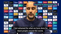 White people must apologise for racism - Guardiola on kneeling for Black Lives Matter