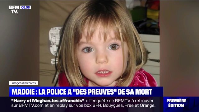Affaire Maddie: la police a des preuves de la mort de la fillette