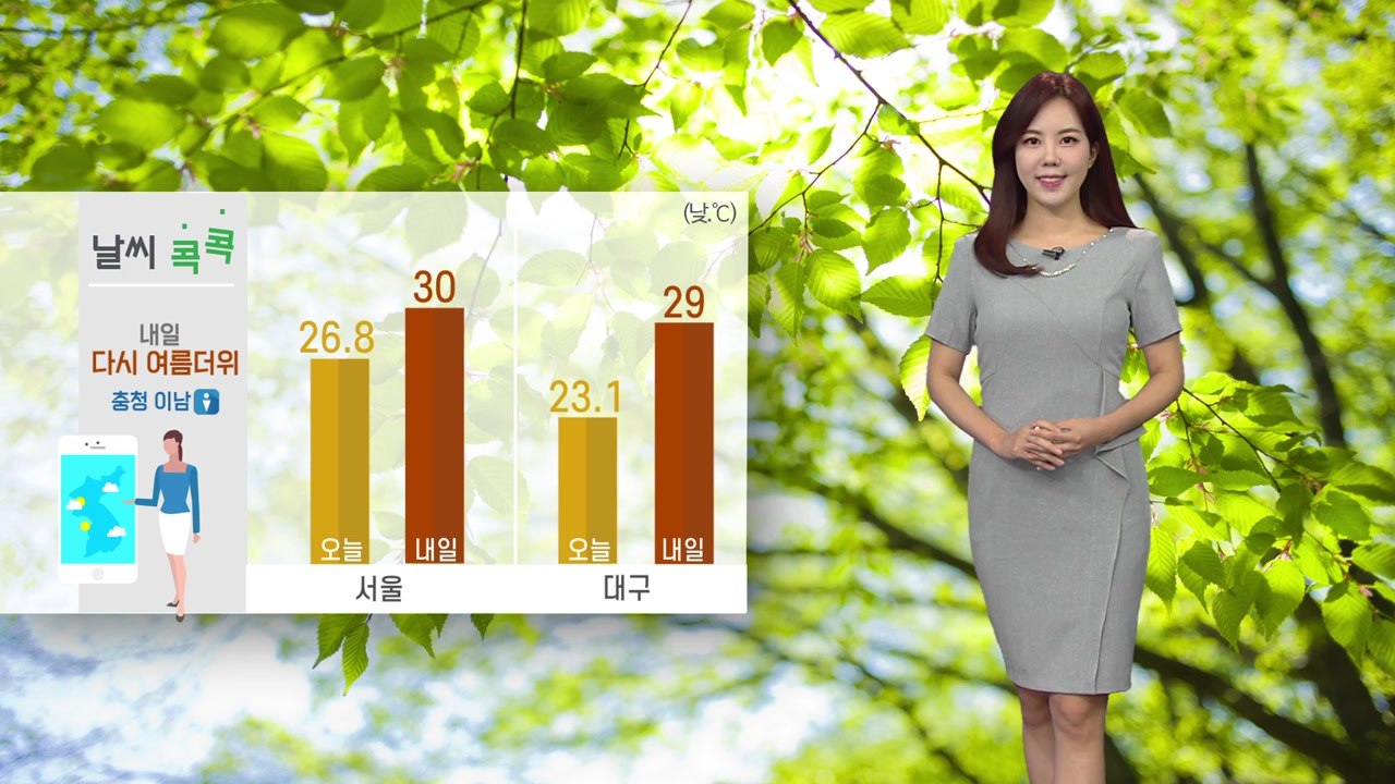 [날씨] 내일 새벽까지 제주도·남해안 호우...낮 더위 기승 / YTN