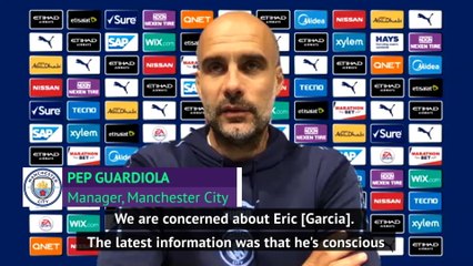 Man City 'concerned' about Eric Garcia after sickening clash