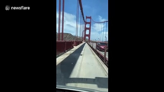 US steelworker captures eerie whistling noise made by handrails on Golden Gate Bridge