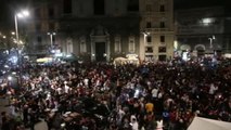 Descontrol en Nápoles durante una celebración deportiva