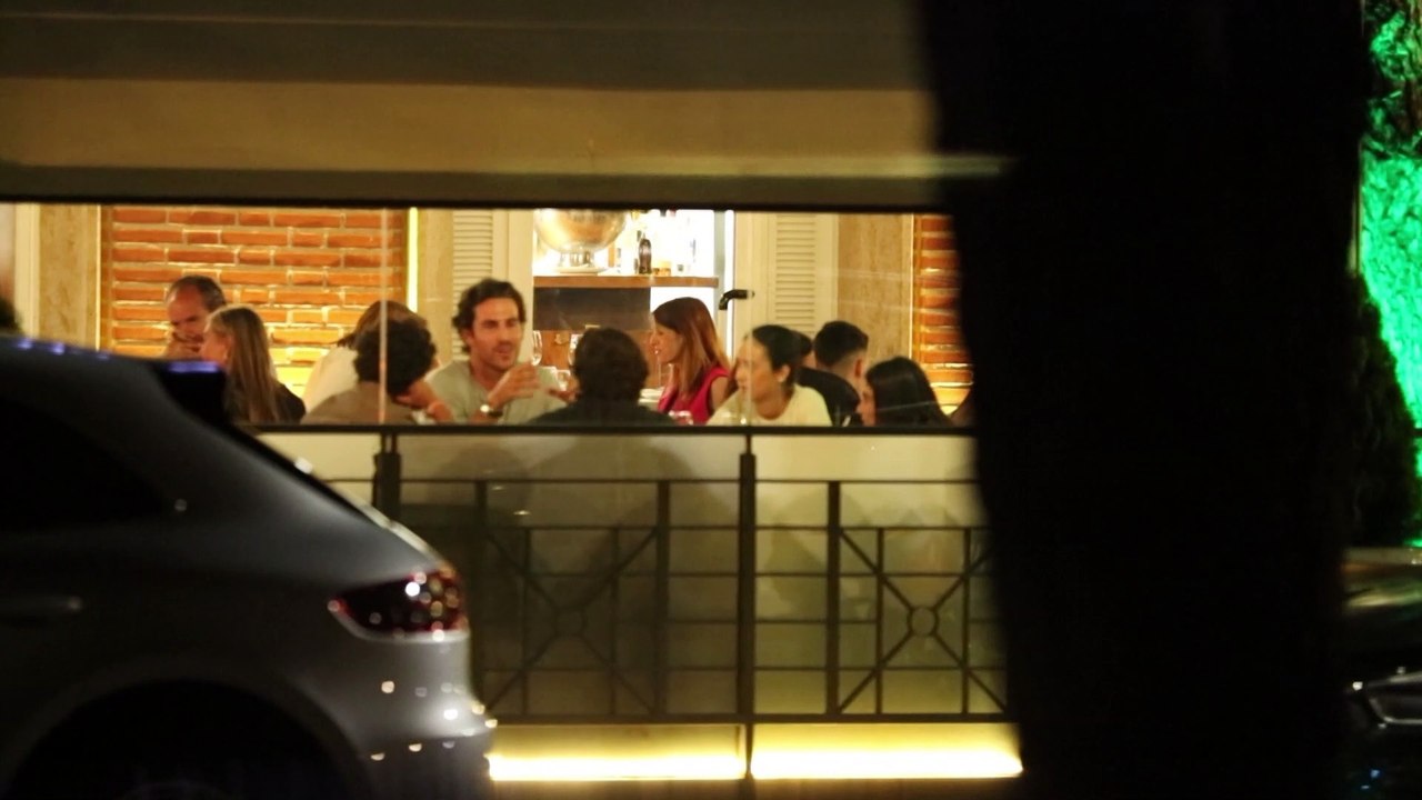VIctoria Federica, cena con amigos en Madrid