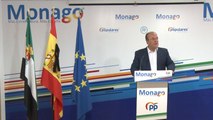 Monago en rueda de prensa