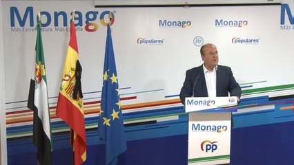 Monago en rueda de prensa