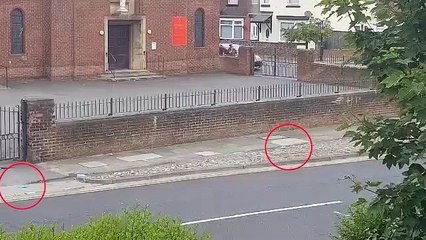 Footage shows 'PPE gloves' in Stockton Road area