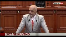 Kryeministri Edi Rama flet në parlament