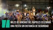 Miles de aficionados del Nápoles celebran una fiesta descontrolada por su victoria en la Copa Italia