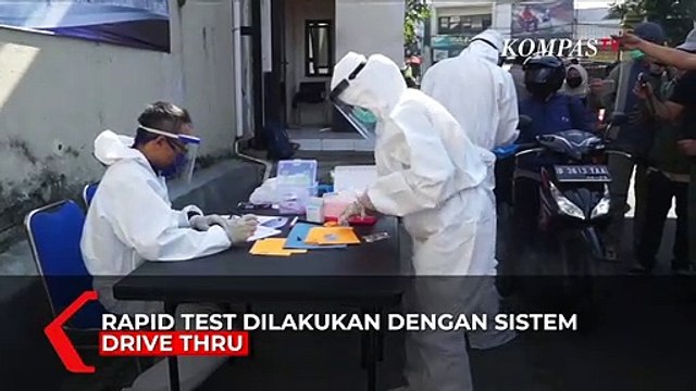Antisipasi Corona, Polres Cimahi Lakukan Rapid Test kepada Pengunjung