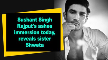 Sushant Singh Rajput s ashes immersion today, reveals sister Shweta