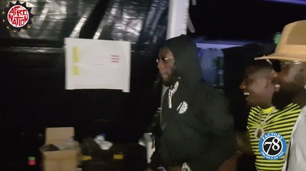 Burna Boy and Mist  performs at Afronation Bacstage 2019