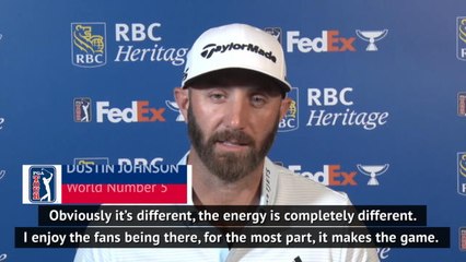 Fans give golf 'energy' - Dustin Johnson
