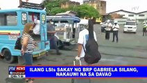 Ilang LSIs sakay ng BRP Gabriela Silang, nakauwi na sa Davao