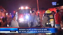 Seis casas resultados afectadas en incendio registrado en el sur de Guayaquil