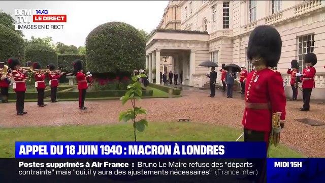 Appel du 18 juin 1940: Emmanuel Macron est arrivé à Londres