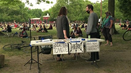 Décès de Floyd: à Brooklyn, des veillées "jusqu'à ce que justice soit faite"