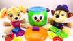 Learning Colors Video for Children- Paw Patrol Skye & Chase Learn with Me Shape Sorter Fun Pot