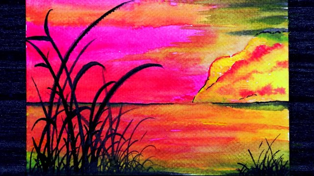 Watercolor Painting Ideas for Beginners || Watercolor Painting Techniques