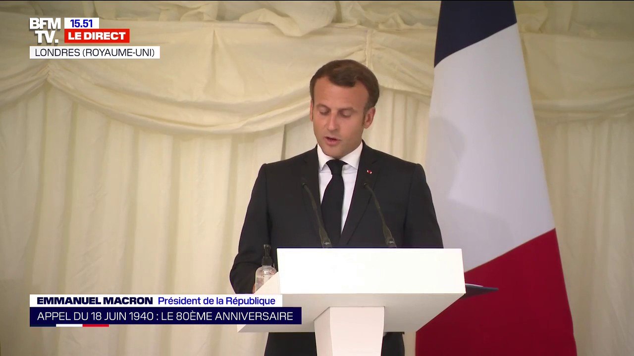 Emmanuel Macron: "Je décerne, à titre exceptionnel, la croix de la Légion d'honneur" à la ville de Londres