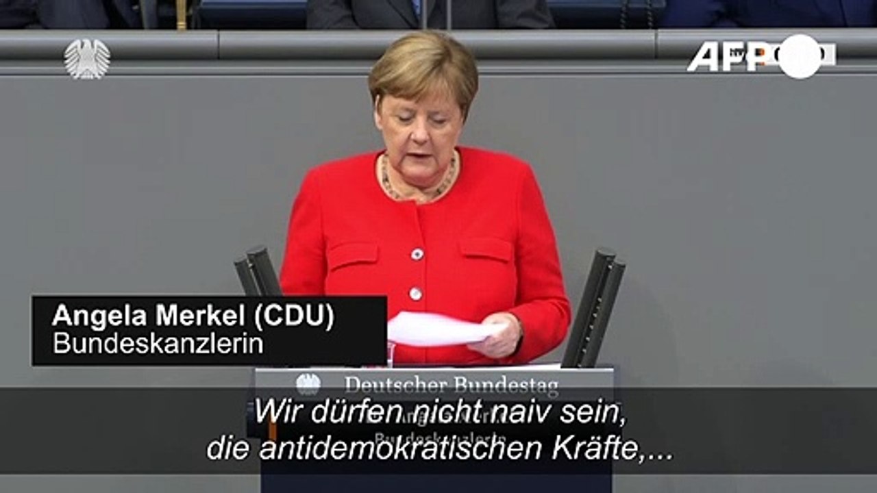Merkel stichelt gegen die AfD