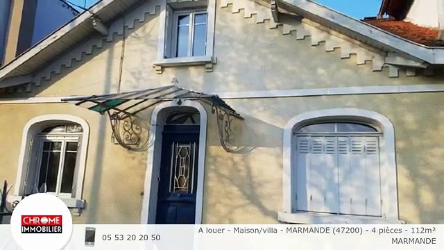 A louer - Maison/villa - MARMANDE (47200) - 4 pièces - 112m²