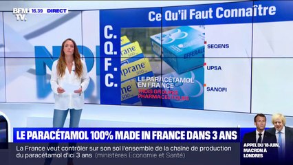 Les ministères de l'Économie et de la Santé veulent relocaliser la production du paracétamol d'ici trois ans