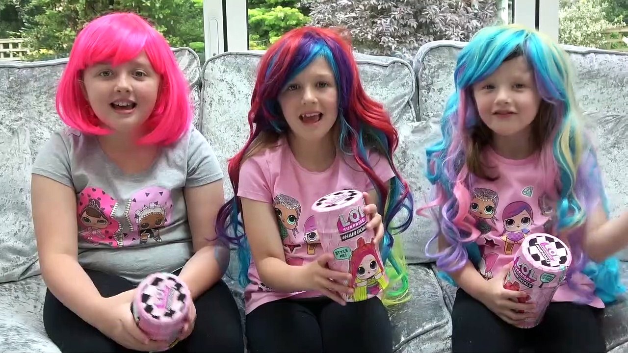 LOL  Surprise! Cabelos Inspirados na Boneca LOL Surpresa com Sophia, Isabella e Alice