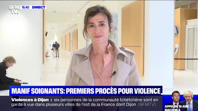 Trois hommes jugés pour les violences en marge de la manifestation des soignants