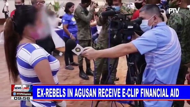 Ex-rebels in Agusan receive e-clip financial aid