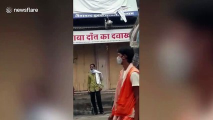 Tea-loving elephant visits shop to quench thirst in central India