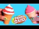 Moon Sand Ice Cream Sundae Sweet Delights ❤ How to Make Frozen Desserts and Cones with Sand