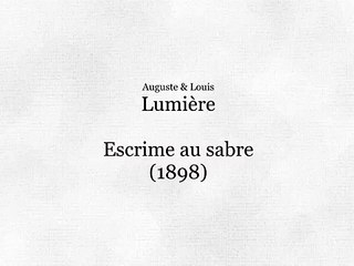 Escrime au sabre (Esgrima con sables) [1898]