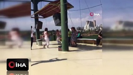 Antalya'da teknede sosyal mesafesiz eğlence!