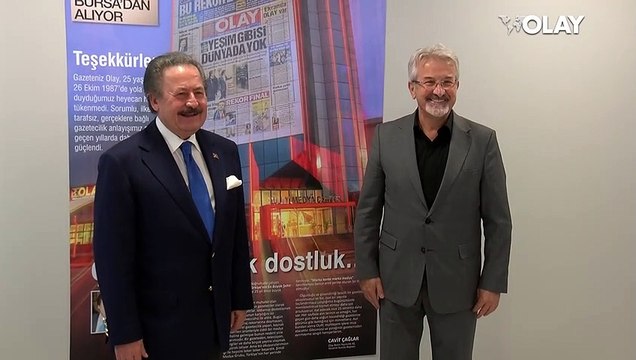 Nilüfer Belediye Başkanı Turgay Erdem'den Olay Medya'ya ziyaret