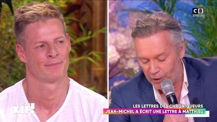 Matthieu Delormeau en larmes après la déclaration d'amitié de Jean-Michel Maire
