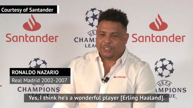 Real Madrid legend Ronaldo hails 'wonderful' Haaland
