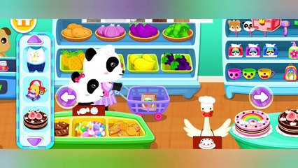 Panda SHOPPING Game for KIDS | Game for Kids | Babybus