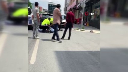 Arnavutköy'de 'dur ihtarına' uymayan şahıs kıskıvrak yakalandı