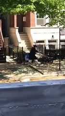 Neighborhood Participates in Silly Walking Zone